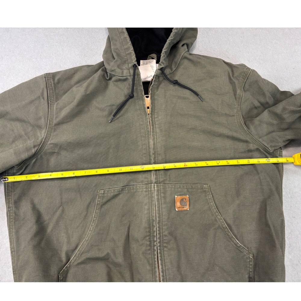 Vintage Carhartt Jacket Olive green Made In USA Size Large RN# 14806 Y2K - Picture 4 of 12